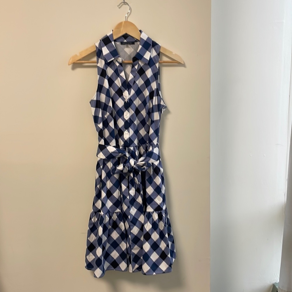 Tommy Hilfiger Sleeveless Gingham shirts dress / size 4